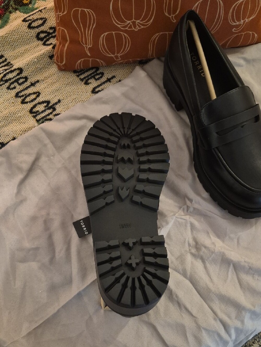 torrid Black Chunky Penny Loafers - Picture 4 of 5